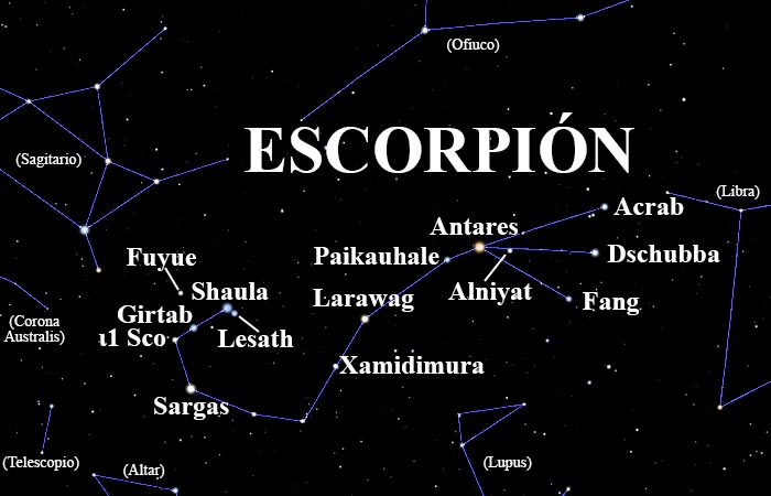 constelación Escorpión