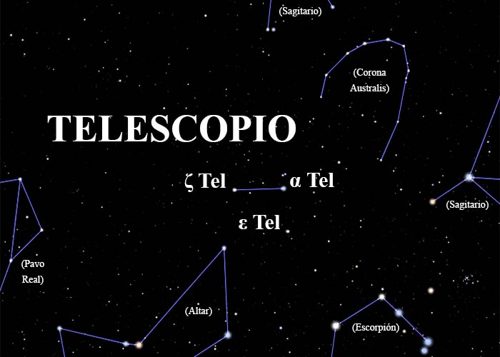 constelación Telescopio