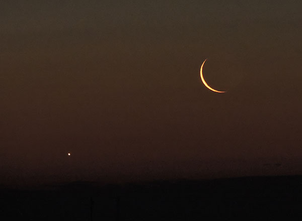 Conjunción Luna-Venus